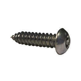 12-11 x 1 Stainless Steel Tamperproof 6 Lobe Pin-In Button Head Self-Tapping Screw Type A - Box of 150